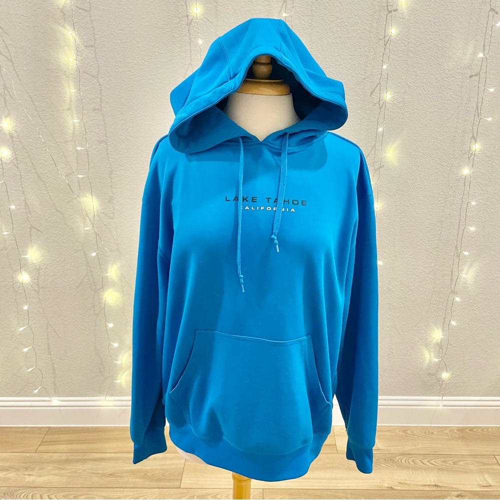 Lake Tahoe Bright Blue Hoodie